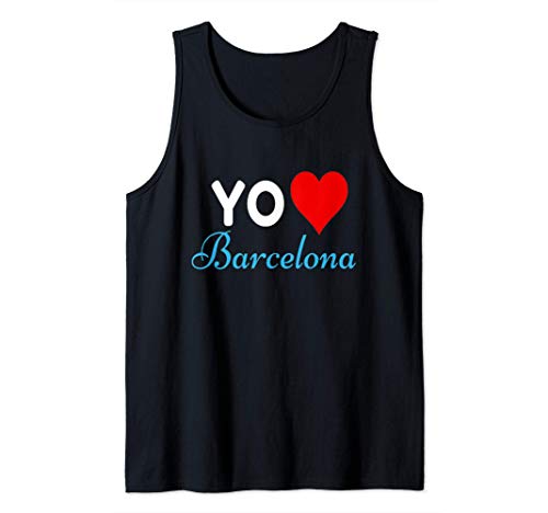 Yo Amo Barcelona Ciudad Catalana Recuerdos De Regalo Camiseta sin Mangas