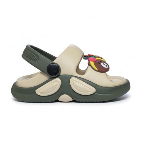 Image of GLJ Kids Comfort Clogs Sandals for Boy and Girl, 1 to 14 Years, Two-Strap Design, Easy to Wear Slip On, Dust and Waterproof, 1100