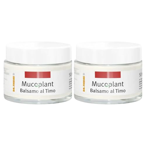Dr. Theiss - Balsamo al Timo - Kit 2 Pezzi da 50ml - Azione Balsamica per Petto e Schiena, per una sensazione di sollievo e benessere Naturale con Olio Essenziale di Timo, Effetto Tonificante