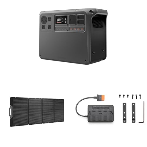 【セット買い】DJI Power 2000 ポータブル電源+200W折りたたみ式Wソーラーバネル1枚+MPPT1枚3点セット