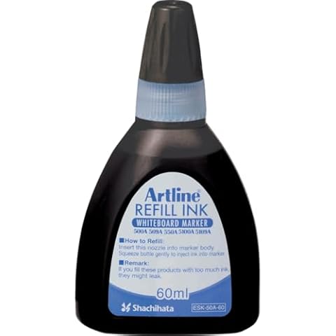 Artline Refill Ink (ESK-50A, BLACK) for Artline 5109A Big Nib Markers, Plus 500A, 509A, 550A, and 5100A Whiteboard Markers Cover