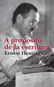A propósito de la escritura (Elba)