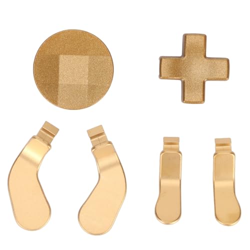 Image of Stainless Steel Joysticks Paddles Replacement Parts,Gaming Controller Accessories Include 4pcs Paddles and 2 D Pads for Elite Series 2