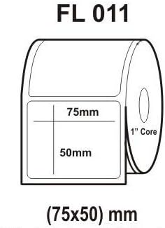 Flexi Barcode Labels (FL 011) :Size : 75 mm X 50 mm : 3600 Labels + Wax Ribbon
