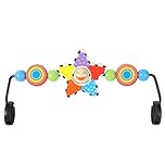 iGRATENS Baby Bouncer Toy Bar - Toy Bar for Baby Bouncer Seat, Brightly Colored Shape, Develop Motor Skills, Wooden Toys, Environmentally Friendly Paint, Rainbow