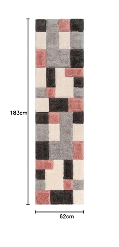 Image of 2x6 ft Fluffy Shaggy Carpet - Non-Slip Runner for Hallway, Kitchen, and Bedroom with Premium Texture
