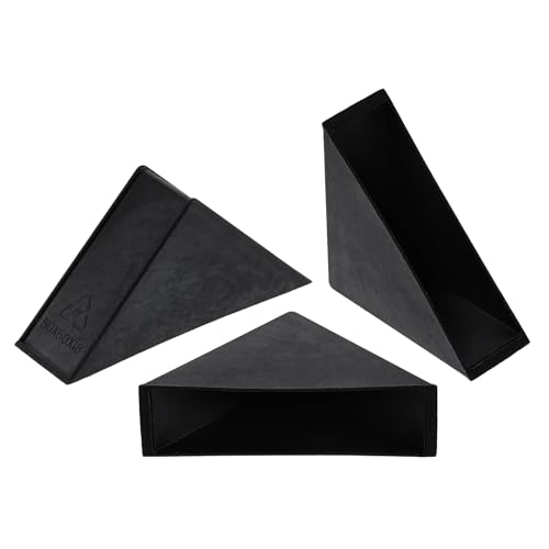 Image of uxcell 8Pcs Plastic Corner Protectors 18x71mm Right Angle Shape Glass Corner Guards Cushion for Corner Protection of Glass, Mirror, Tile, Black