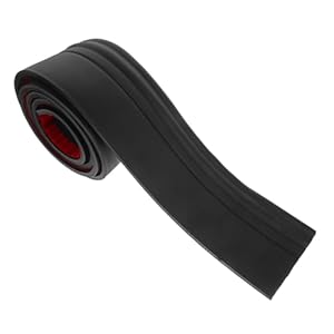 EXCEART Selbstklebende Flexible Fußleistenleiste Schwarz