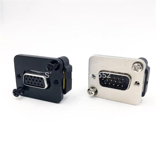 Conector DB15 macho hembra y adaptador DP15 de 15 pines para montaje en panel tipo D de datos