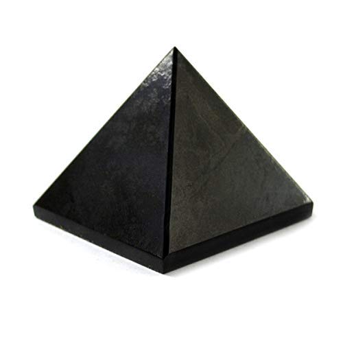 Aport Presents Piramide Naturale della Tormalina Nera per Reiki Healing E Crystal Healing Pietra Pyramid Pyramid Dimensioni 30-35 Mm Cassiva (Color: Nero) #Aport-631
