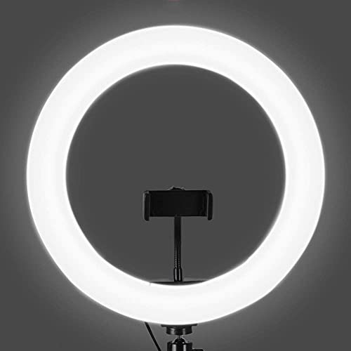 Aro de luz para eliminar sombras en videos con iluminacion tricolor de altura regulable 5