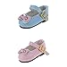 Perfeclan 2 Paia Moda 12 Pollici Scarpe da Bambola Bowknot Strass Scarpe con Fiocco Scarpe di Cuoio dell'unità di Elaborazione di Usura del Partito Vestiti per