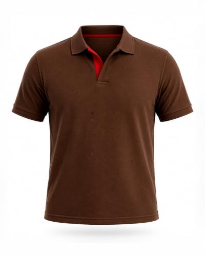Image of Status Quo Men's Polo T-Shirt | Rich Cotton Blend | Slim Fit | All Day Comfort | Contrast Inner Placket | Polo Collar