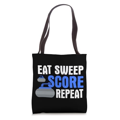 Bolsa Tote con Diseño de Curling para Deportes de Invierno miniatura 1