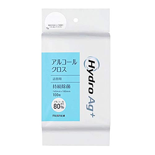 富士フイルムメディカル Hydro Ag+ アルコールクロス 高濃度タイプ 詰替用クロス 100枚入