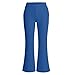 Kids Flare Dress Pants Elastic High Waisted School Uniform Golf Pants with Pockets for 4-12 Years