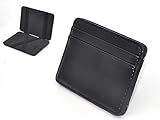 Patty Both Slim Pocket Wallet with Magic Money Clip & Card Holders (Black)