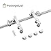 EaseLife 5 FT Stainless Steel Sliding Barn Door Hardware Track Kit,Heavy Duty,Anti-Rust Anti-Corrosion,Slide Smoothly Quietly,Easy Install (5FT Track Kit for 26