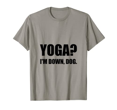 Yoga Down Dog Funny Camiseta Camiseta