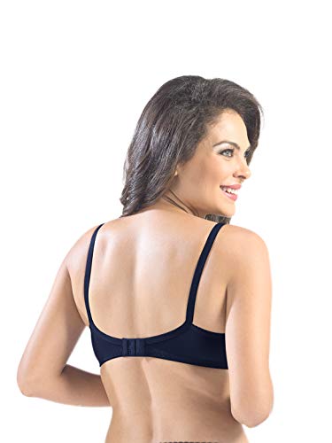 Image of SONARI Womens Cotton Everyday Bra | Non Padded, Wire Free, Comfortable Bra with Seamed Cups | Medium Coverage, Hook and Eye Closure for Everyday Wear | Adjustable Strap for a Customized Fit - Loreal