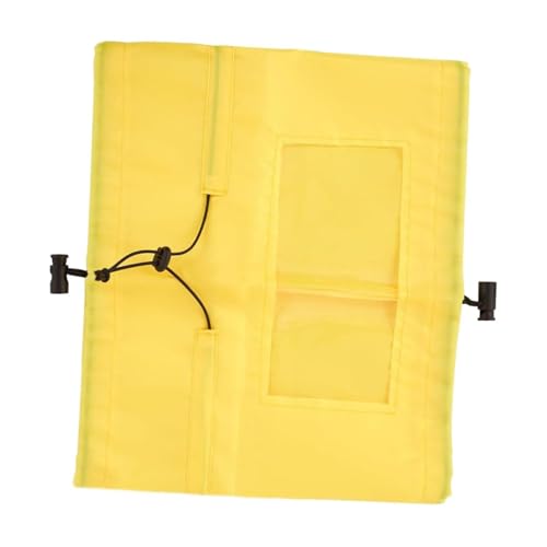 PEWETE ペットバスシャワーキャップペットバスキャップは、調整可能な再利用可能なドッグシャワーの子犬水泳耳のプロテクターを備えた耳を閉めますドライウォータープルーフ, 黄色