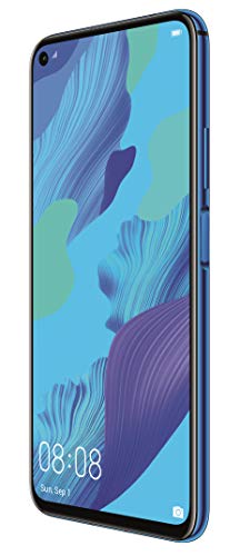 Huawei Nova 5T 128GB 6.26” LCD Display Smartphone with 48 MP Camera, 6GB RAM, SIM-Free Android 9.0, EMUI 9.1, Single Sim, (Crush Blue) UK Version