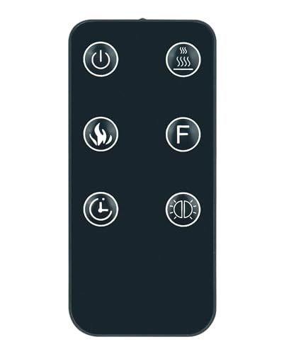 Replace Remote Control Compatible for Mainstays Wall Mounted Fireplace WFP-22C