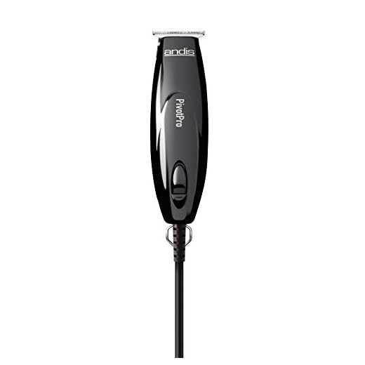 Andis 23475 Professional PivotPro Beard & Hair Trimmer with Carbon Steel T-Blade – Black, Pack of 1