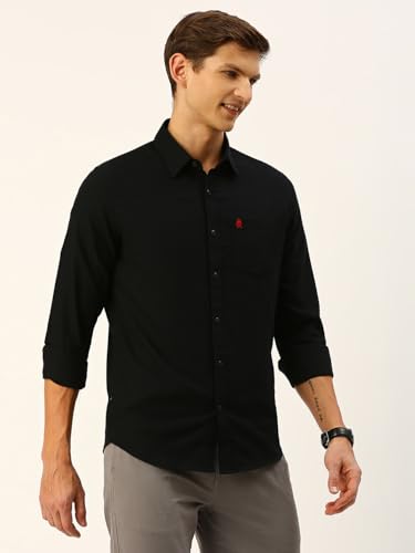 Image of Thomas Scott Men Classic Slim Fit Cotton Casual Full Sleeves Shirt