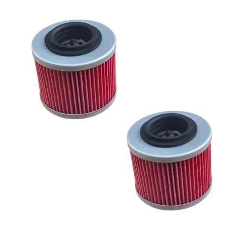 Filtre à huile moto rouge pour 604R30 650 125RT 500 (pack de 2 pièces)