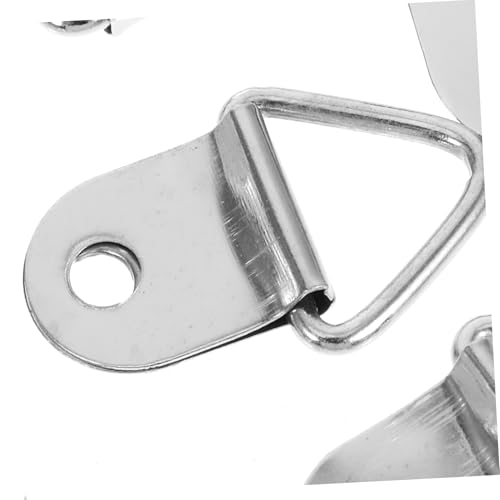 Image of TEHAUX 20 Sets Picture Frame Hooks for Hanging Heavy Duty Triangle D Rings with Screws for Mirrors Photos Artwork and Wedding Frames Versatile Zinc Alloy Hardware