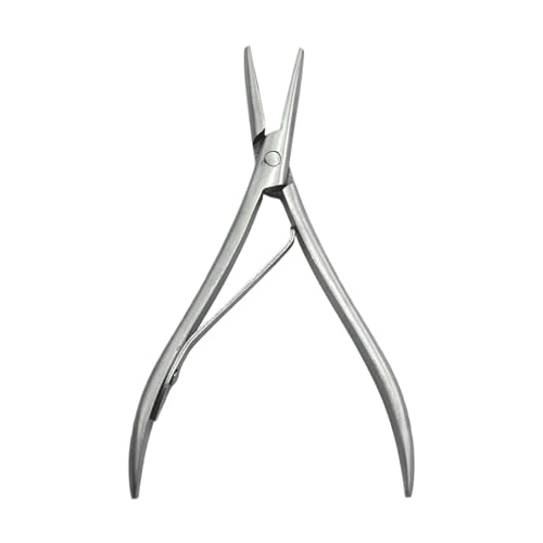 Alicates para extensiones profesionales de acero inoxidable con diseño plano ergonómico 2
