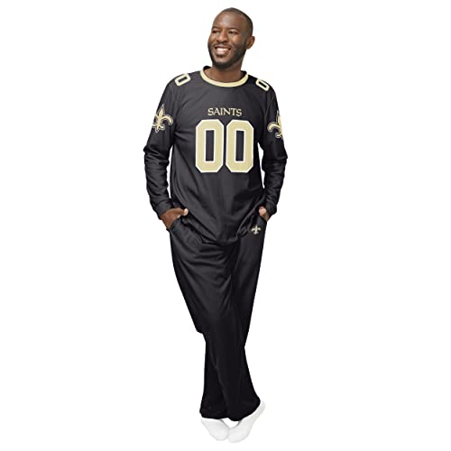 FOCO NFL Mens NFL Team Logo Gameday Ready Jersey Pajama Set