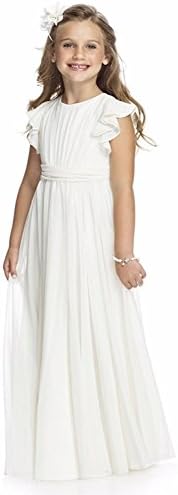 Castle Fairy Girls Holy Communion Long Gowns Pageant Junior Bridesmaid Evening Dresses 10 Ivory