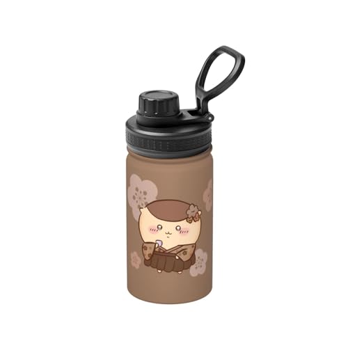 ステンレスカップ ちいかわ くりまんじゅう コーヒーカップ 大容量 保温 保冷 直飲み 真空断熱 蓋付き 水筒 マグボトル かわいい キャラクター 車載 持ち運びやすい ビール 家庭用 車用 オフィス プレゼント 350ml