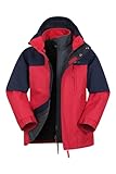 Mountain Warehouse Climb Kids 3-in-1 Waterproof Jacket Red 9-10 years