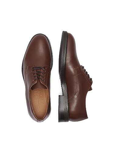 Image of SELECTED HOMME Men's Slhblake Leather Derby Shoe B Noos