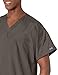Cherokee Men's Originals Unisex V-Neck Tunic Scrub Top, Taupe, Medium