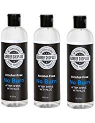 No Burn Alcohol Free Aftershave 12.5 Ounce (Pack of 3)