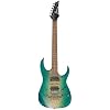 Ibanez RG421PB Standard 6-String Right-Handed Electric Guitar with Poplar Burl Top, Meranti Body, and Jatoba Fretboard (Caribbean Shoreline Flat)