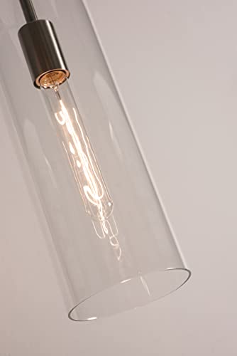 Afx Lighting Vip05Mbsncl View Pendant, Satin Nickel, Clear #TOP1
