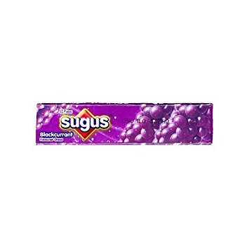 10 Packs Sugus Wrigley's Sweet Chewy Candy Black Currant Product of Thailand
