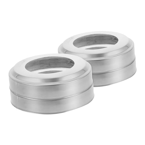 Placas escutcheones para escaleras de piscina 4 piezas acero inoxidable miniatura 1