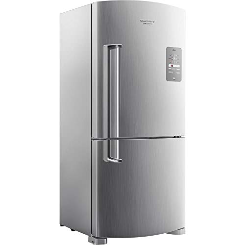 Geladeira Brastemp Frost Free Inverse 573 litros cor Inox com Smart Bar - BRE80AK 110V