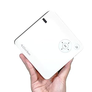 EZCast Beam J2 Tragbarer Mini Beamer für den Außenbereich, integrierter Akku und Lautsprecher, 1080P-Unterstützung, DLP…
