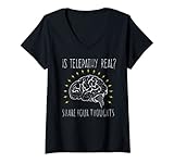 Divertido diseño psíquico para telépatas, medios, psíquicos, lectores mentales y mucho más. Diseño retro con temática telepática que cuenta con un boceto científico de cerebro de la vieja escuela y rayos de lectura mental psíquica y rayos.