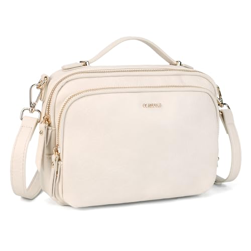 Image of Crossbody Bag,Convertible Top Handle Purse and Satchel for Women | Soft vegan leather; multi pockets; fits A5,iPad mini,long wallet; lightweight organizer for work, travel and weekends