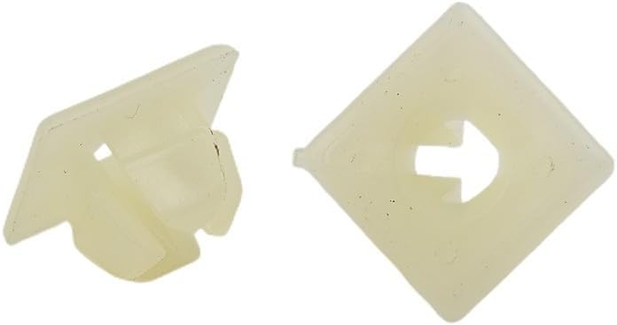 50-pack Bumper License Plate Nut Bracket Clips 14 Screw Grommet for Gmc and Vehicles – Plastic 15.5mm Head 8.3mm Stem Fits 6.4mm