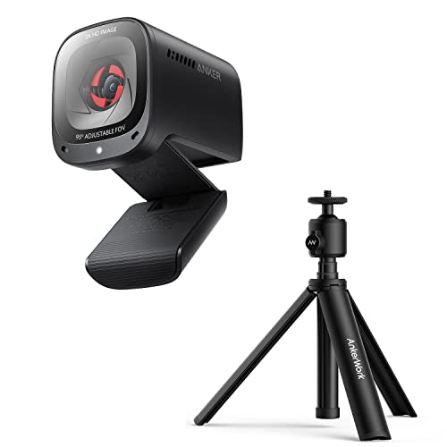 Anker PowerConf C200 2K and AnkerWork Mini Tripod, 15.74' Adjustable and Extendable Design, Holds up...