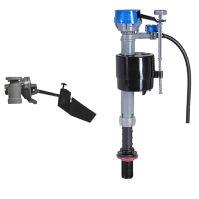 Fluidmaster 703AP4 Specialty Toilet Fill Valve & 400H-002 Performax Universal Toilet Fill Valve High Performance Tank and Bowl Water Control, 1-Pack, Multicolor